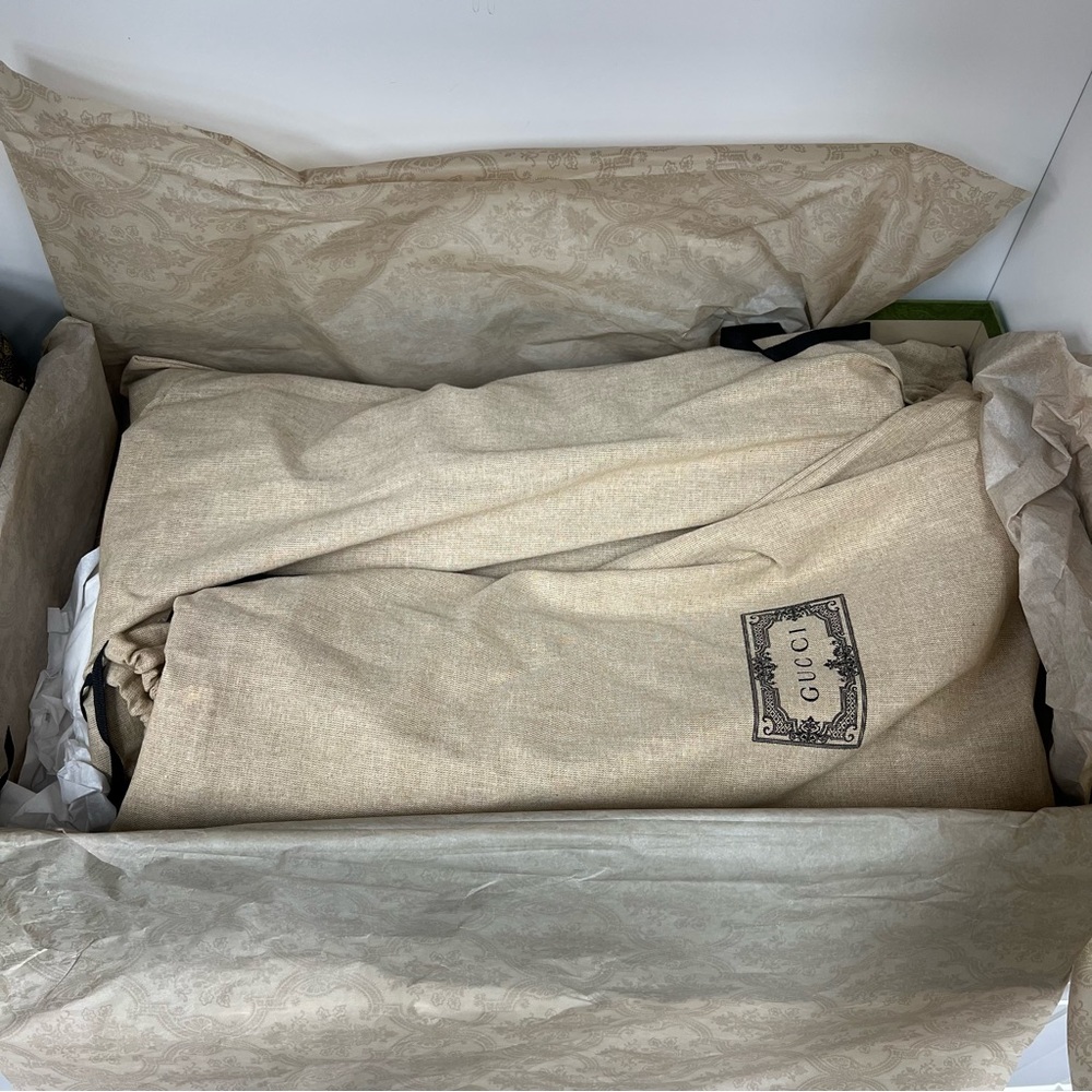 Gucci Women's GG Knee-high Boot in Tan - Picture 9 of 11